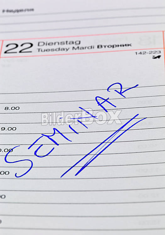 Eintrag im Kalender: Seminar - Bilderbox Bildagentur GmbH