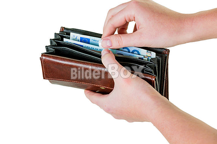 Geldbörse mit Euroscheinen - Bilderbox Bildagentur GmbH