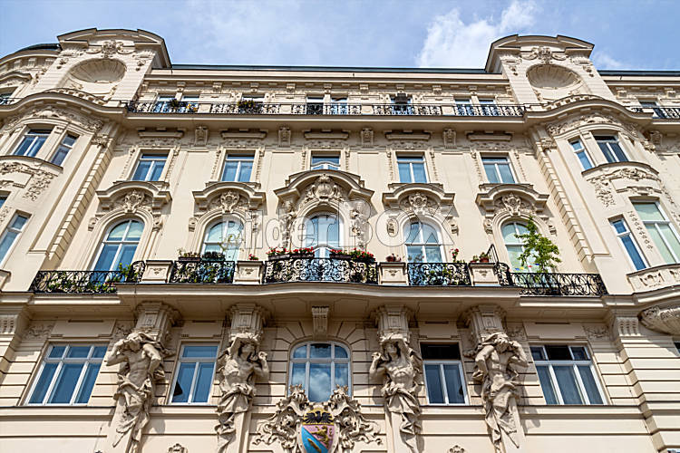 Österreich, Wien, Jugendstilhäuser am Naschmarkt Bilderbox Bildagentur GmbH